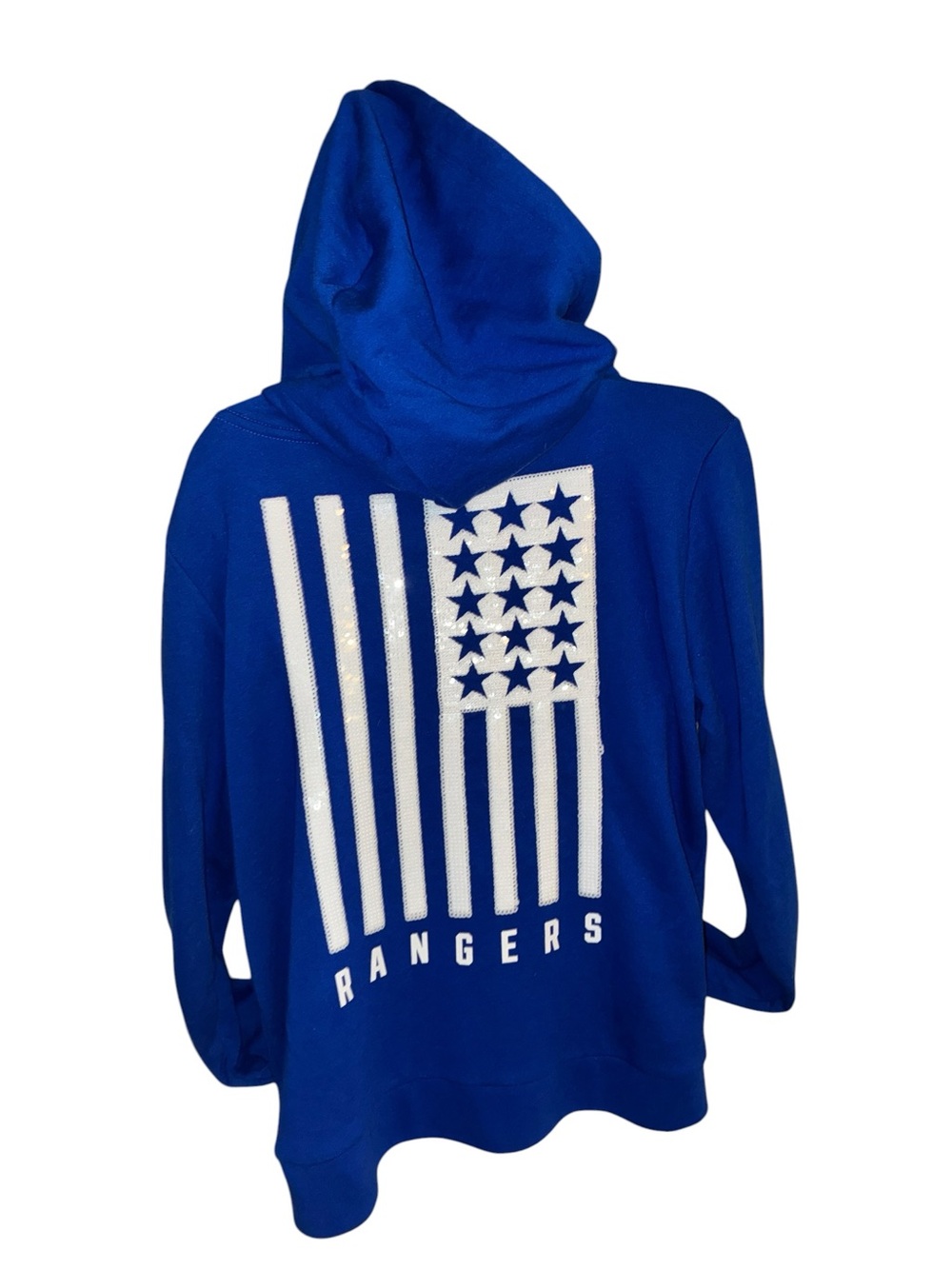 PINK Victoria's Secret Women's Royal Blue Zip-Up Hoodie - Picture 5 of 12